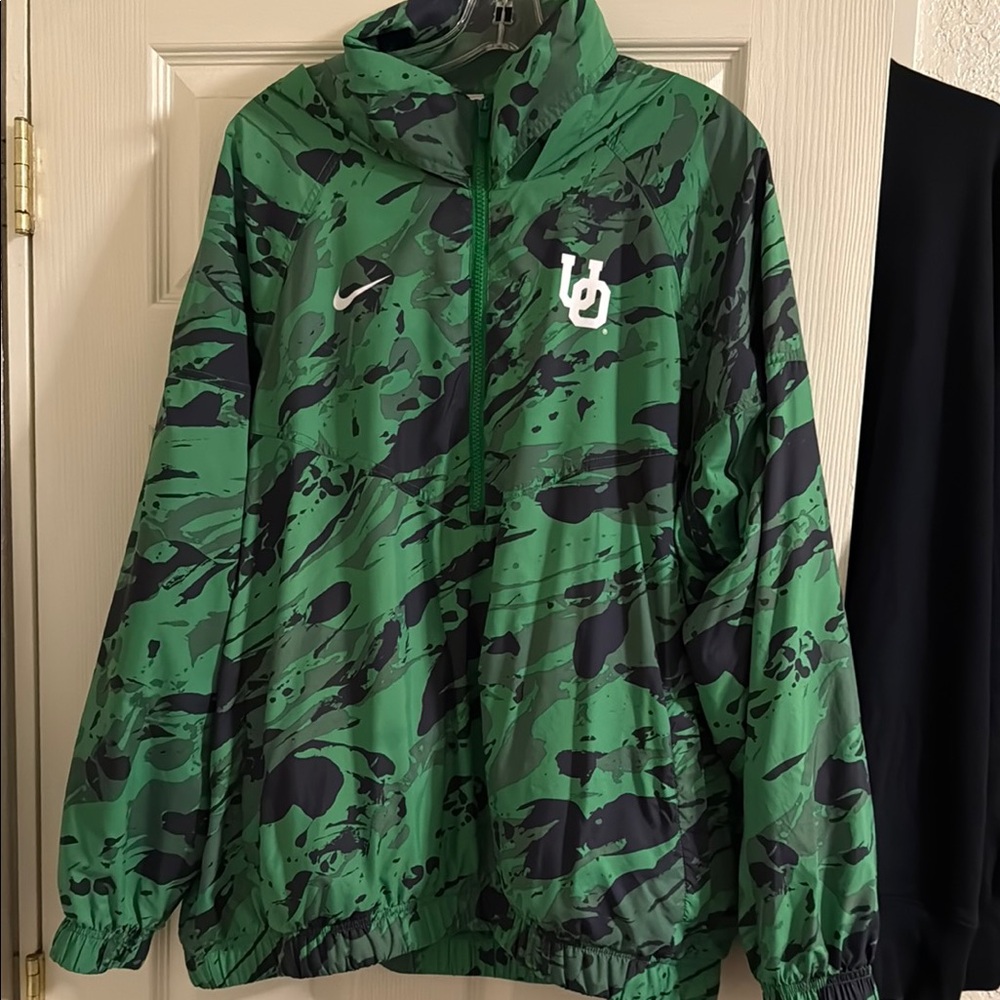 Green Camouflage Nike Jacket